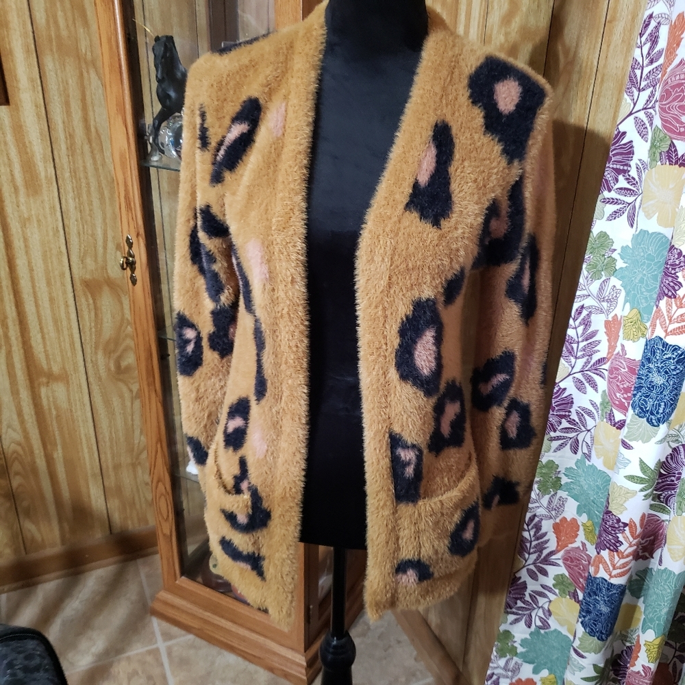 Design History Animal Print Cardigan